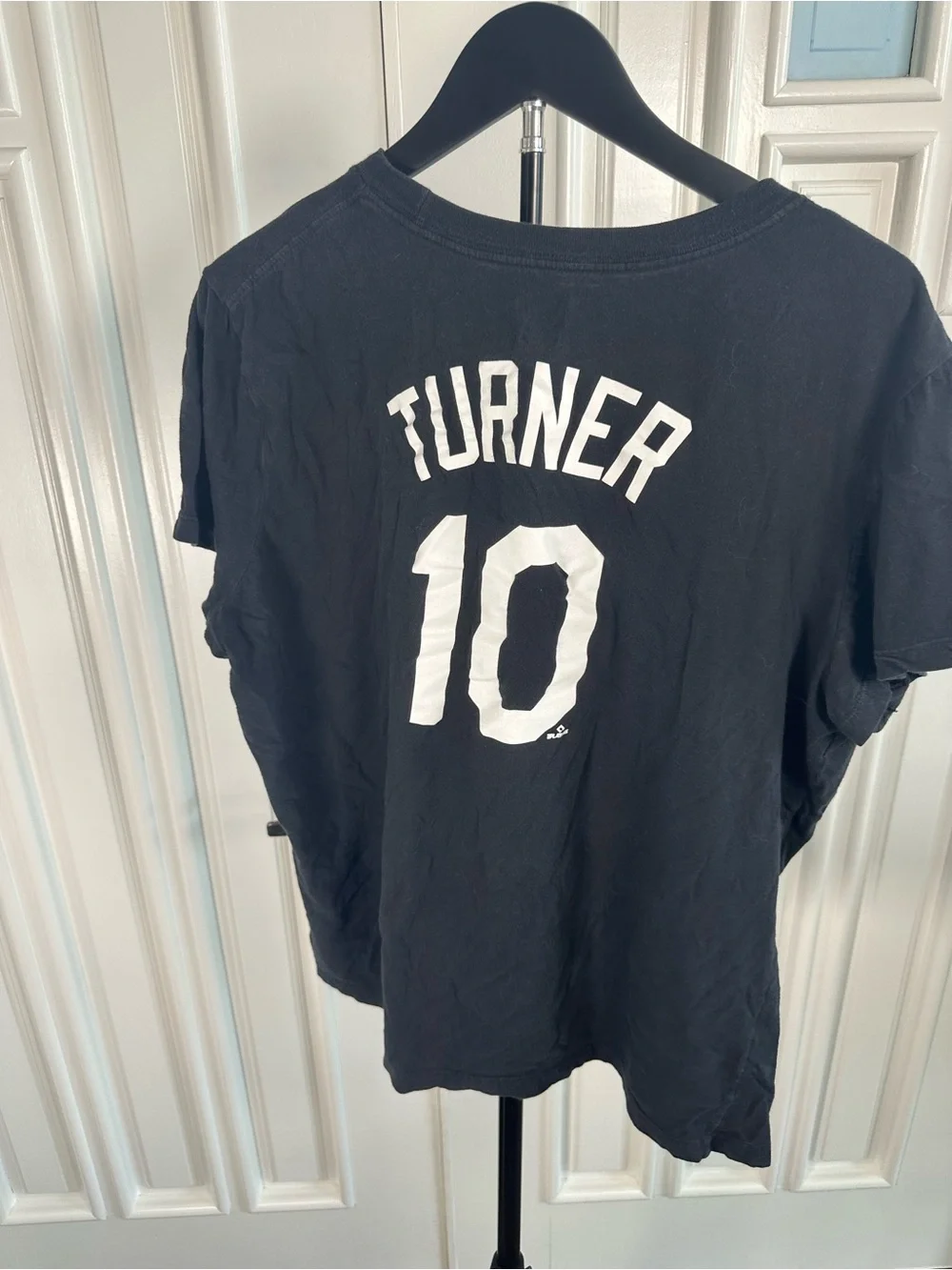 Nike Black Los Angeles Dodgers Justin Turner Script Short Sleeve Tee